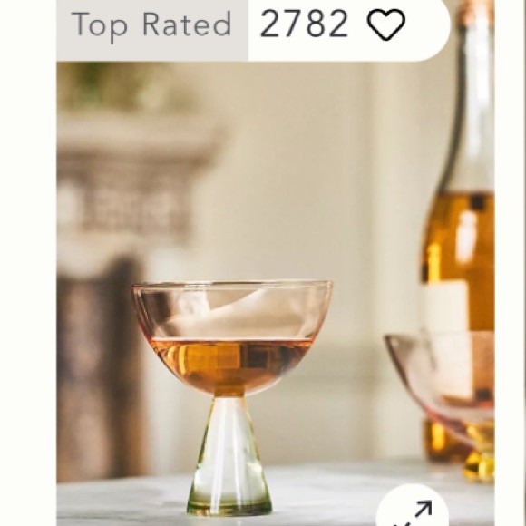 Anthropologie Coupe Glass New With Tag - Picture 2 of 10